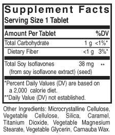 Solgar Isoflavones Ingredients Label